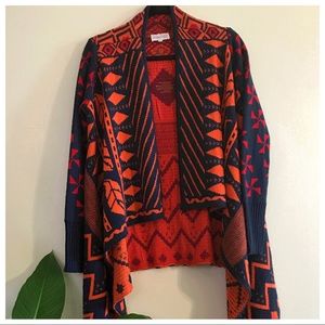 SoHo Chick Long Sleeve Wrap Cardigan Sweater Size S/M